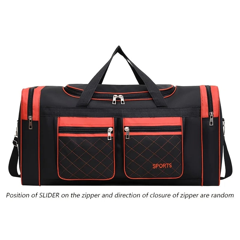 Bolsa de viaje de nailon de gran capacidad con múltiples bolsillos