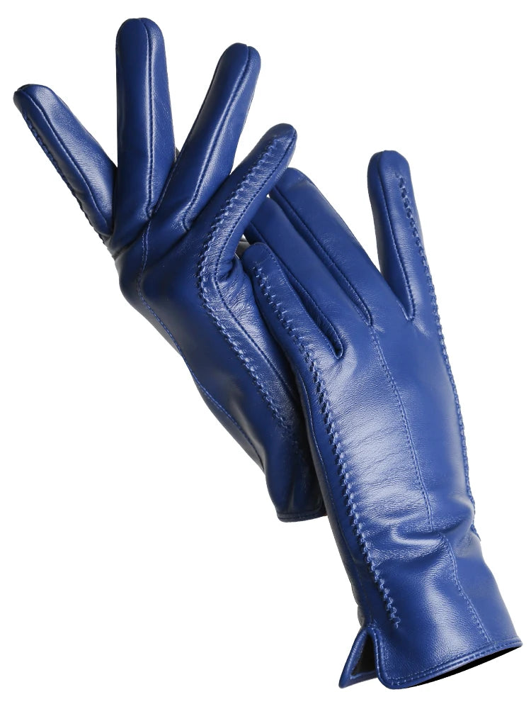 Women's Sheepskin Gloves Winter Warm Plus Velvet
