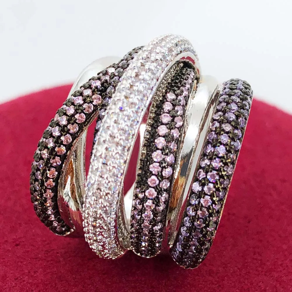 GODKI Monaco Design Luxury Statement Stackable Ring for Women Wedding Cubic Zircon Engagement Dubai Punk Bridal Top Finger Rings