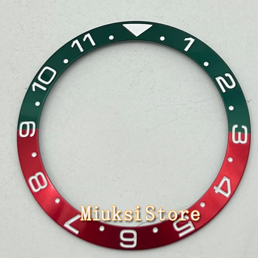 38mm Black Blue White Green Ceramic Bezel Insert for 40mm Submariner Automatic Men's Watch
