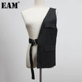 Black Pocket Irregular Long Adjustable Belt Personality Women New Fashion Tide All-Match Spring Autumn 2026 1DF2075