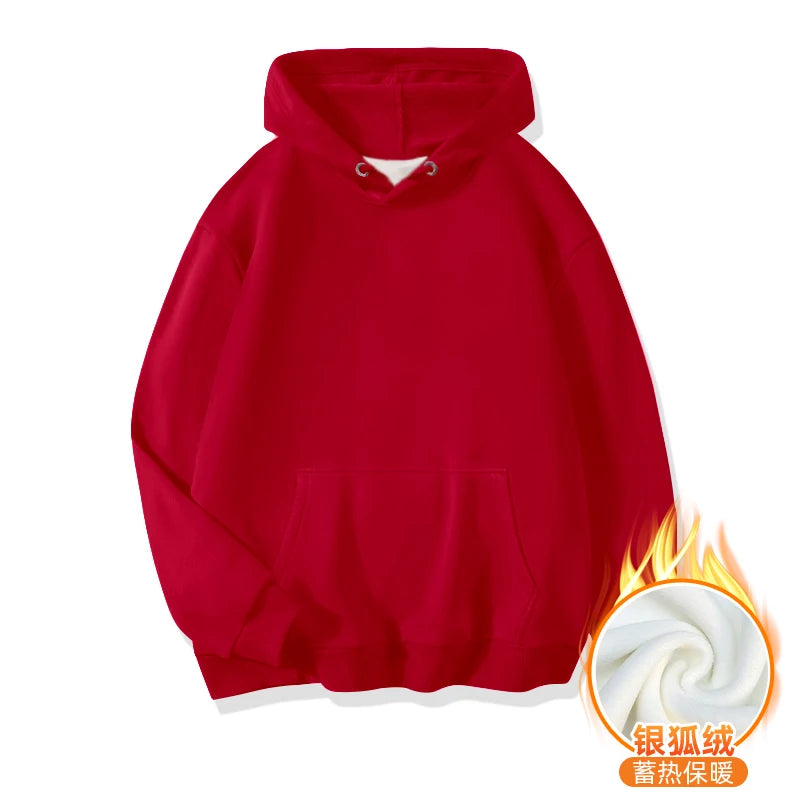 LEGIBLE Autumn Winter Oversize Hoodies Women Pulovers Hooded Thicken Warm Loose Hoodie Women Fleece Hoody Female