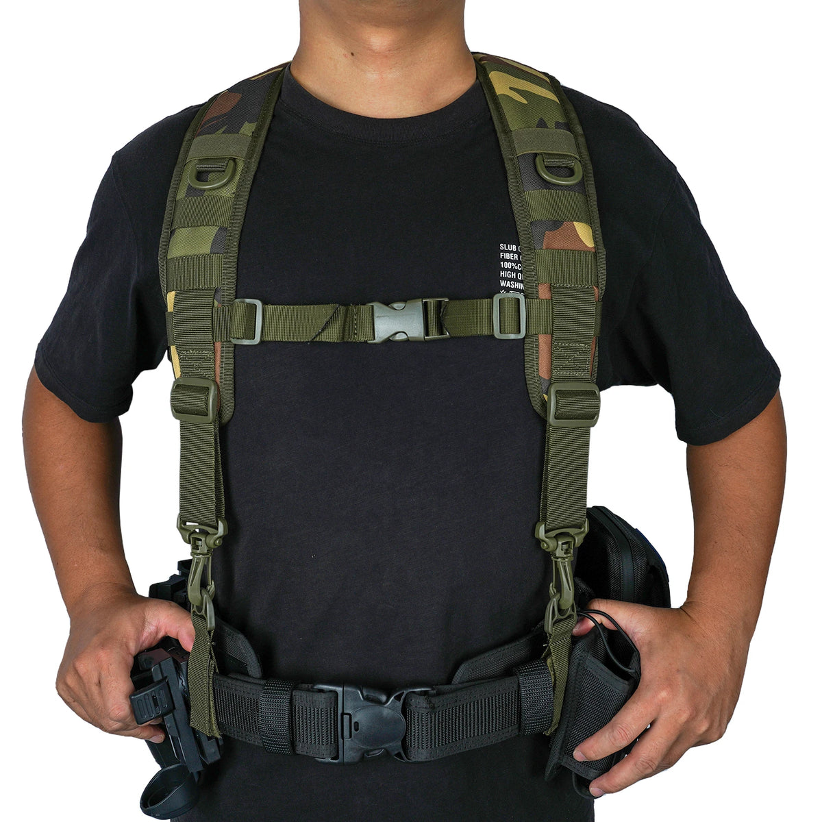 MELOTOUGH Tactical Outdoor H-Harness Duty Belt Suspenders (Battle Belt Not Included) Adjust Suspender подтяжки тактические