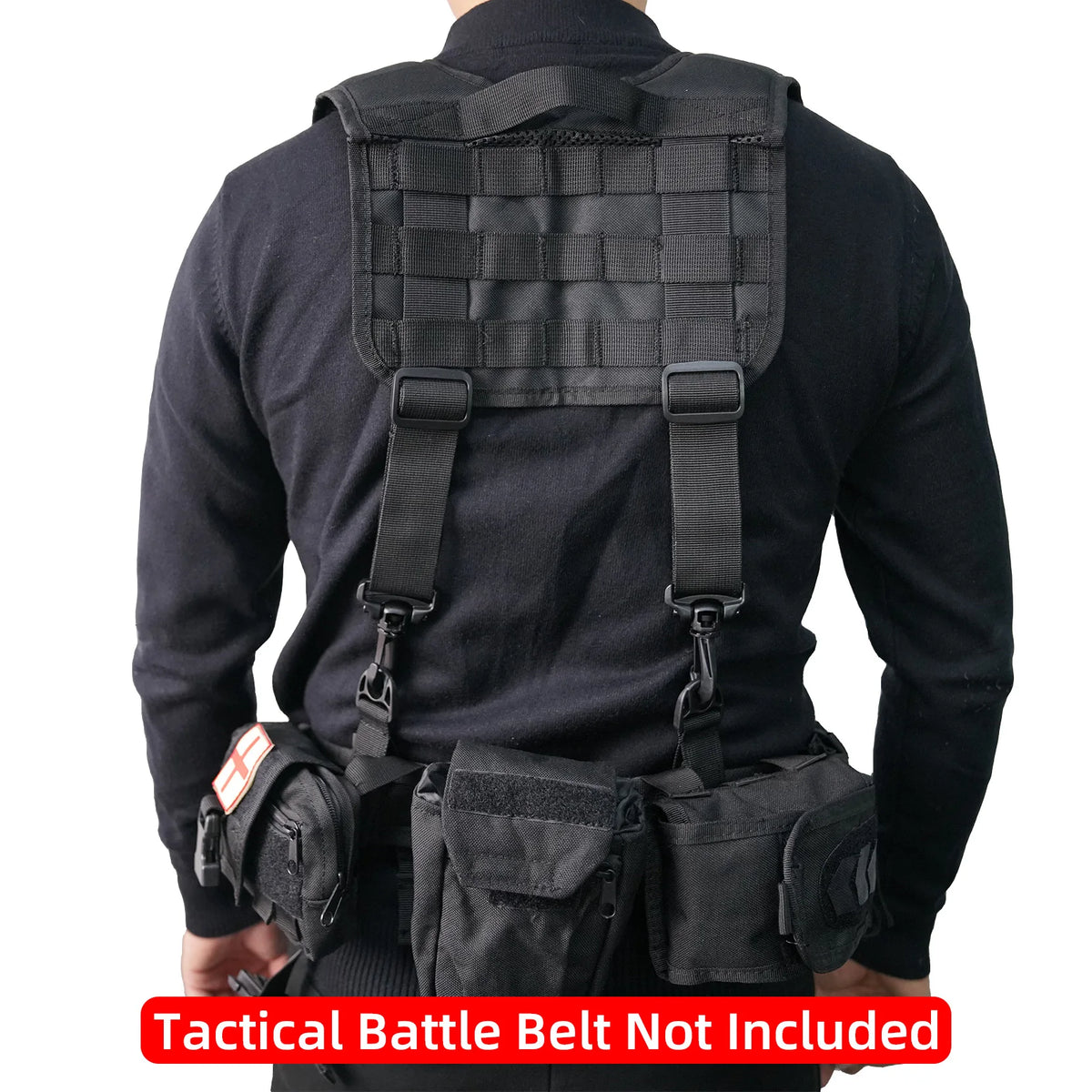 MELOTOUGH Tactical Outdoor H-Harness Duty Belt Suspenders (Battle Belt Not Included) Adjust Suspender подтяжки тактические