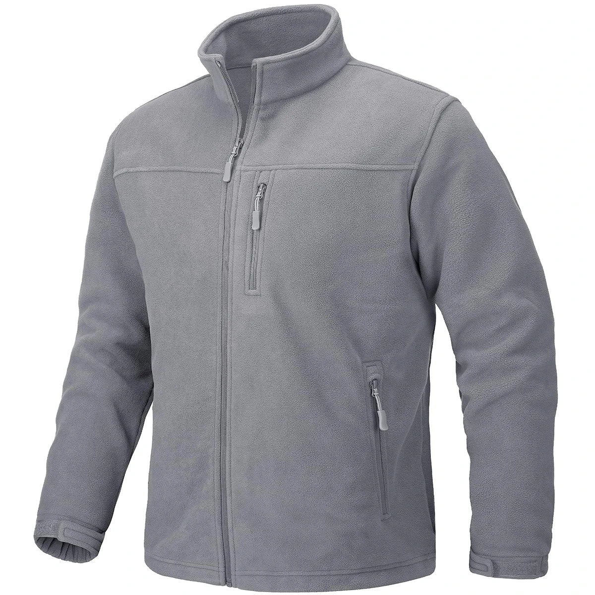 TACVASEN Men's Thermal Fleece Jacket Stand Collar Full Zip Windbreaker