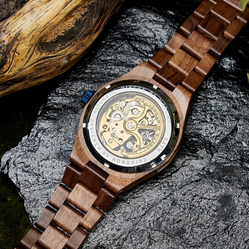 Luxury Fashion Men's Watches With Automatic Movement Mechanical Wrist Watches From BOBO BIRD the Hottest Gifts for Father's Day