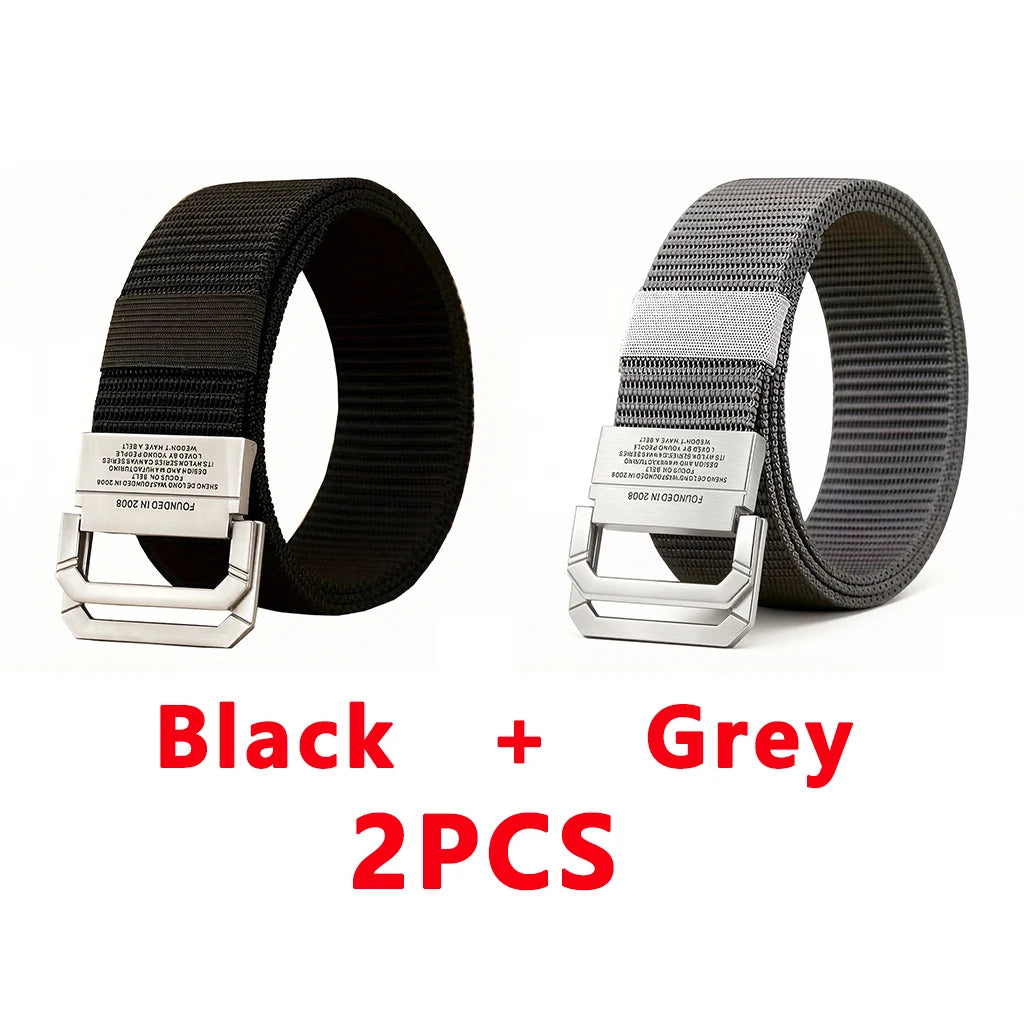Men Belt Nylon Webbing Fabric Tactical Army Canvas Casual Fashion Luxury Designer Jeans Belt for Men Military Sports Strap HB009