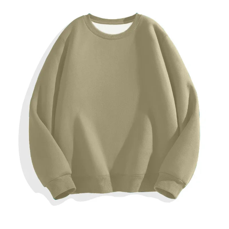LEGIBLE Autumn Winter Woman's Hoodies Oversize Female Loose Solid Thicken Fleece Warm Women Sweatshirts Lady