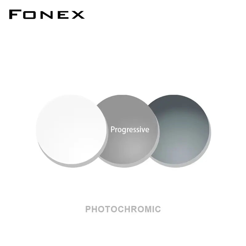 FONEX anpassade 1,56 1,61 1,67 fotokroma optiska receptbelagda CR-39 hartasfäriska glasögonglas närsynthet solglasögonlins