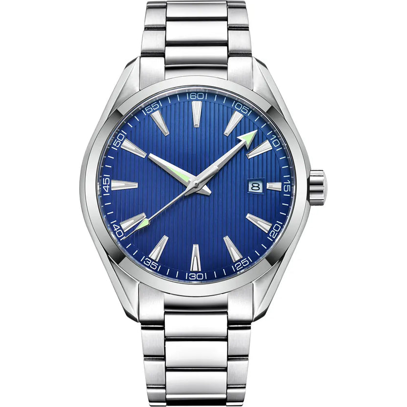 Luksusowy zegarek męski 41 mm, mechanizm NH35, możliwość personalizacji logo, sportowy zegarek automatyczny, mechaniczny, szafirowe szkło, stalowa bransoleta