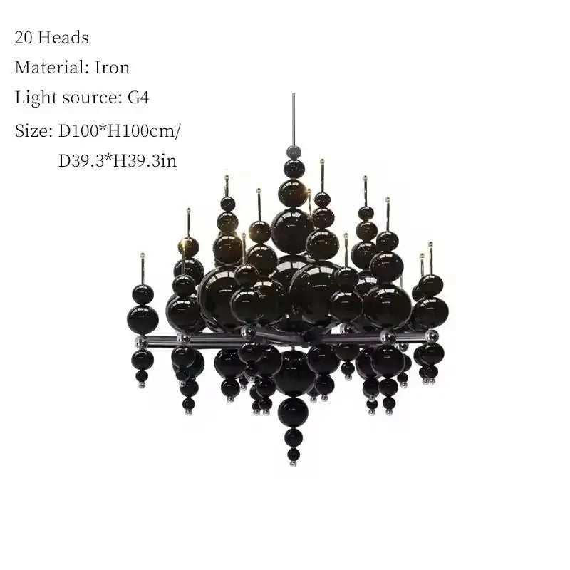 Modern Nordic Iron Ceiling Chandelier with LED G4 Bulbs