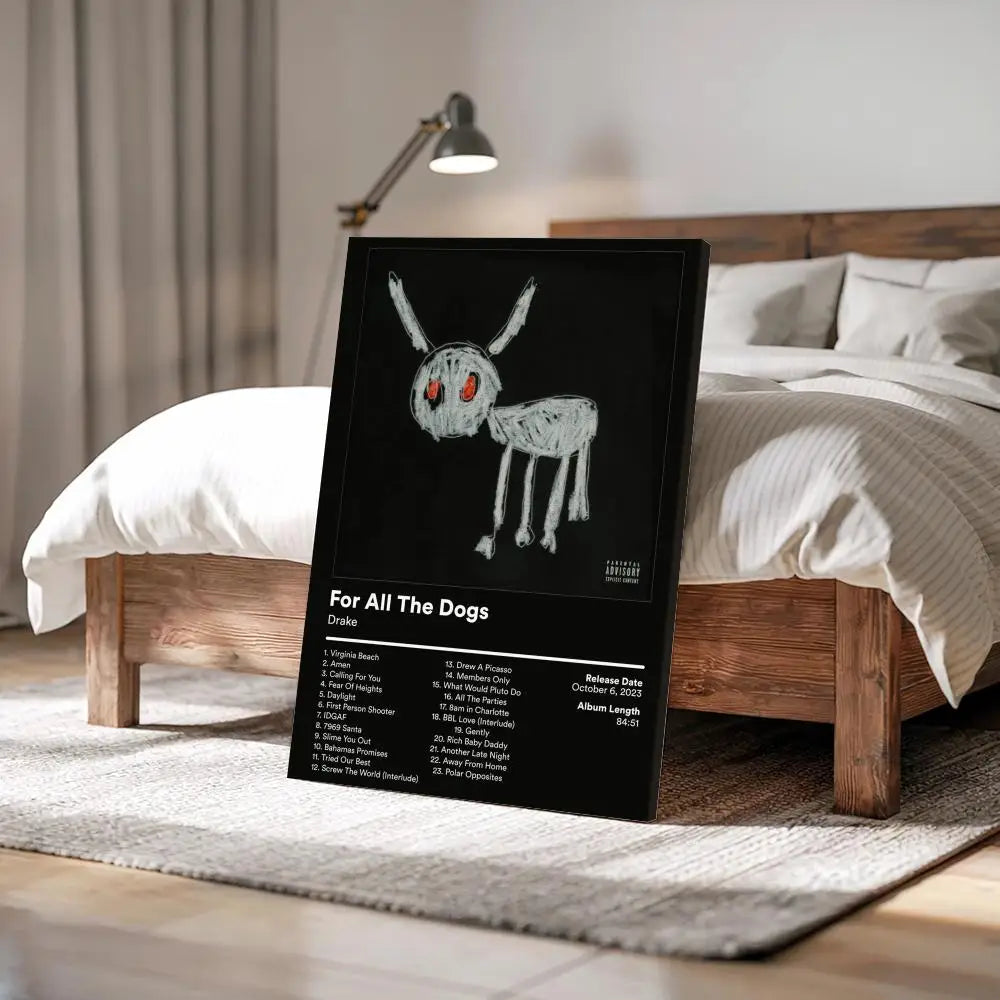 D-Drake Album Cover Rapper Canvas Print Poster