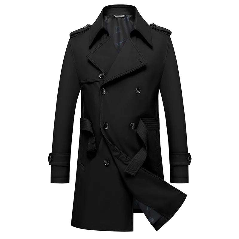 Gabardina clásica para hombre 8XL, cortavientos de talla grande, abrigo de alta calidad para negocios y estilo casual, ropa de hombre, ponchos de gran tamaño