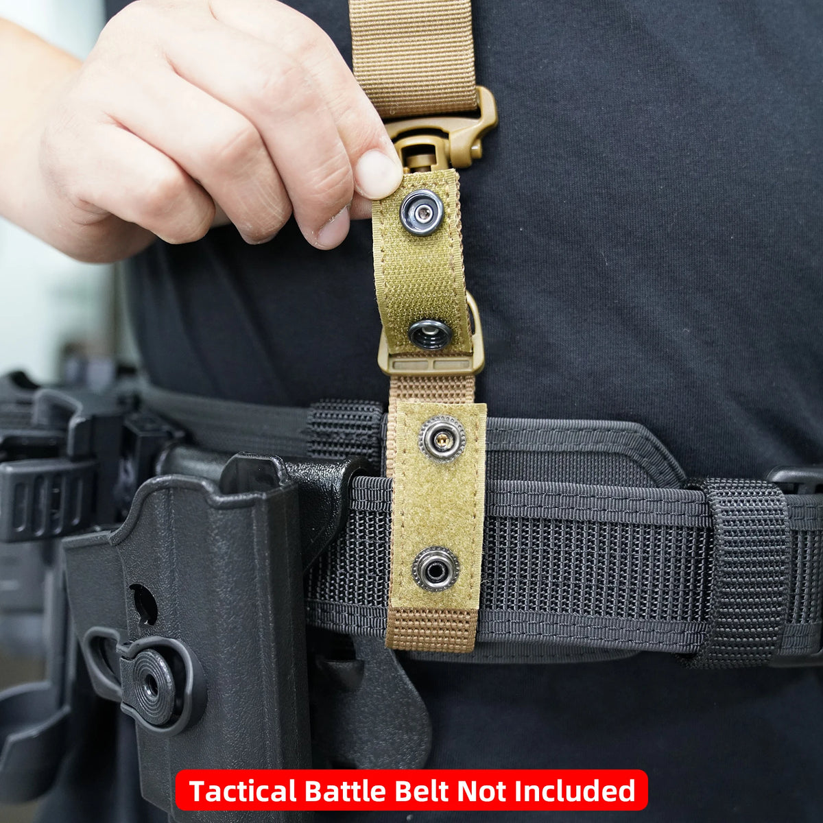 MeloTough Tactical Suspenders 1.5 Inch Polyester Duty Belt Support