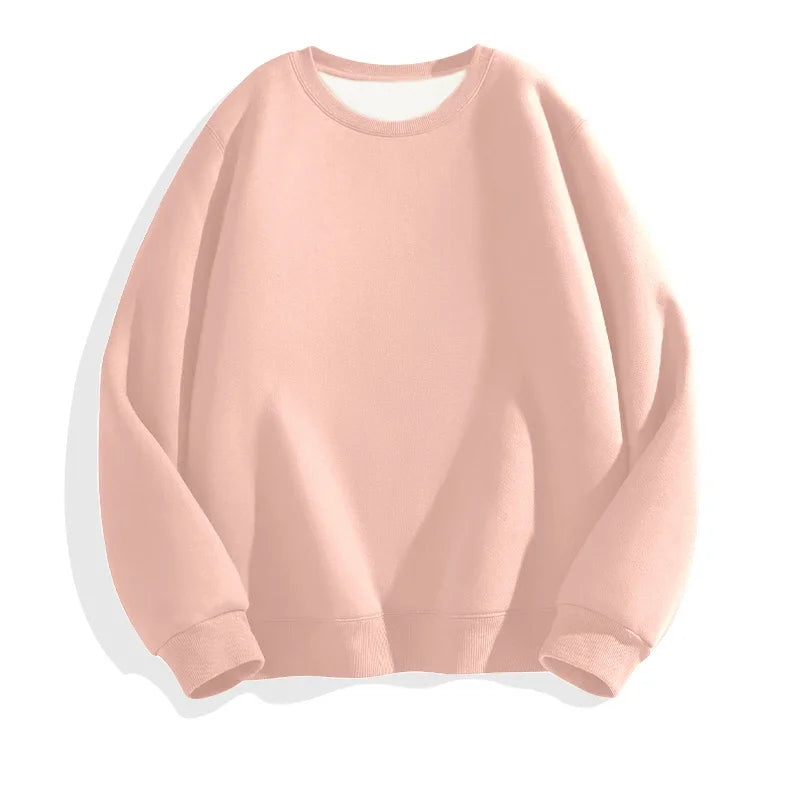 LEGIBLE Autumn Winter Woman's Hoodies Oversize Female Loose Solid Thicken Fleece Warm Women Sweatshirts Lady