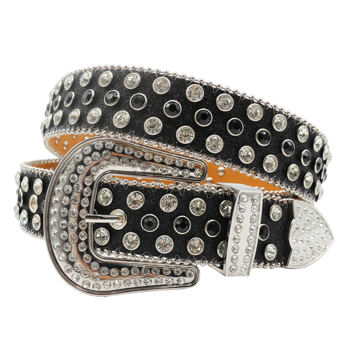 Cinturón de lujo con diamantes de imitación, hebilla de aguja, decorado con cristales, cinturón de strass para mujer, ideal para vaqueros