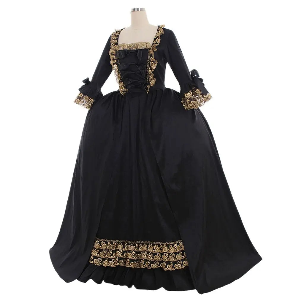 Marie Antoinette Rococo Gothic Baroque Polyester Dress for Women