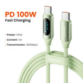 Toocki 100W USB-C to USB-C PD Fast Charging Cable with Display