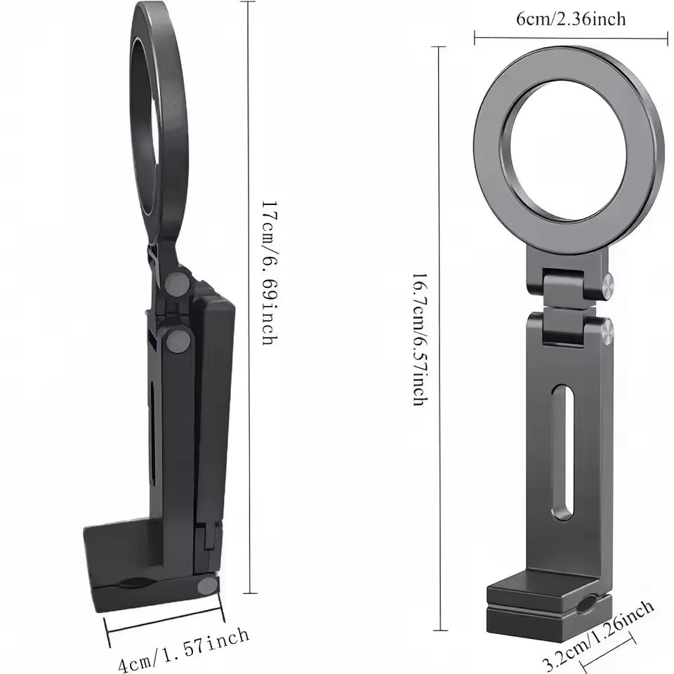 Soporte magnético para teléfono con rotación de 360° para bandeja de avión y escritorio