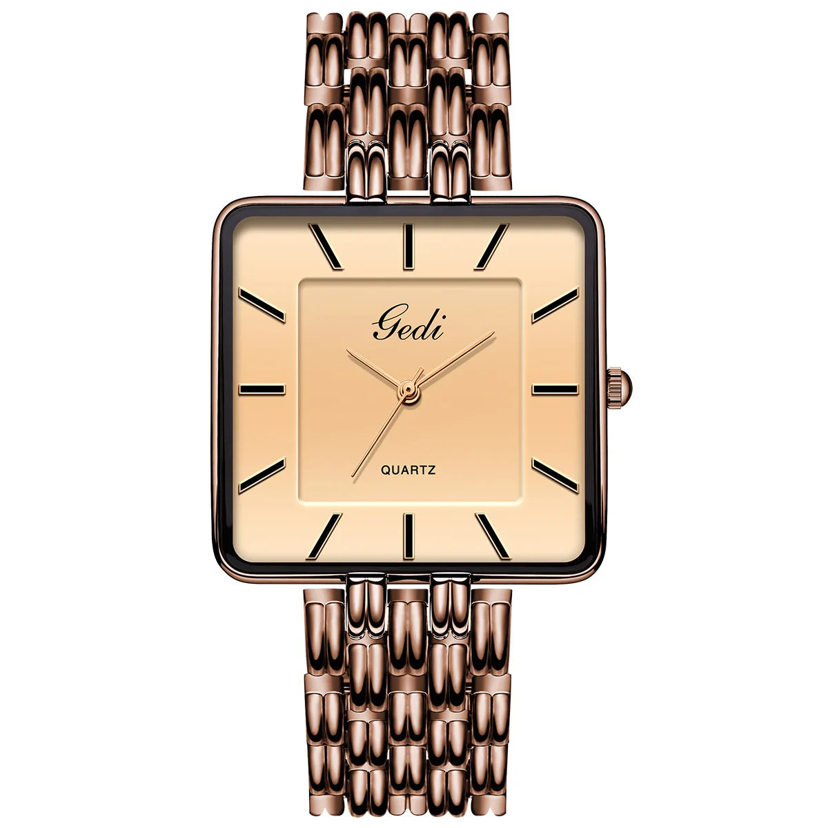 Ultra-Thin Waterproof Square Couple Watches Stainless Steel