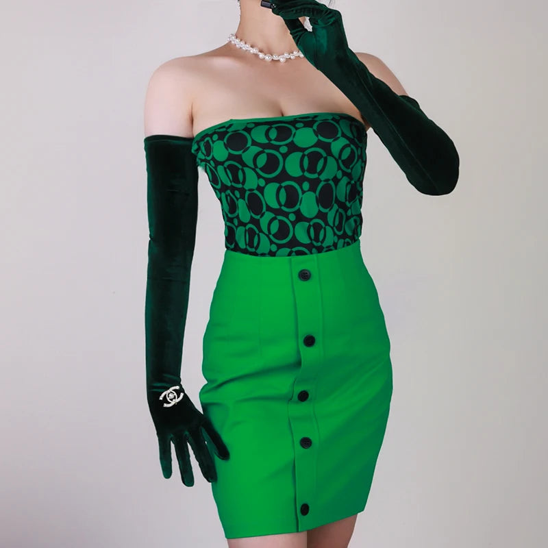 Guantes de terciopelo de 70 cm extralargos, negros, de ópera, para mujer, de terciopelo cisne de alta elasticidad, con pantalla táctil, guantes de noche para mujer WSR26