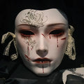 Chinese Style Full Face Hand Painted Manjusaka Cosplay Mask