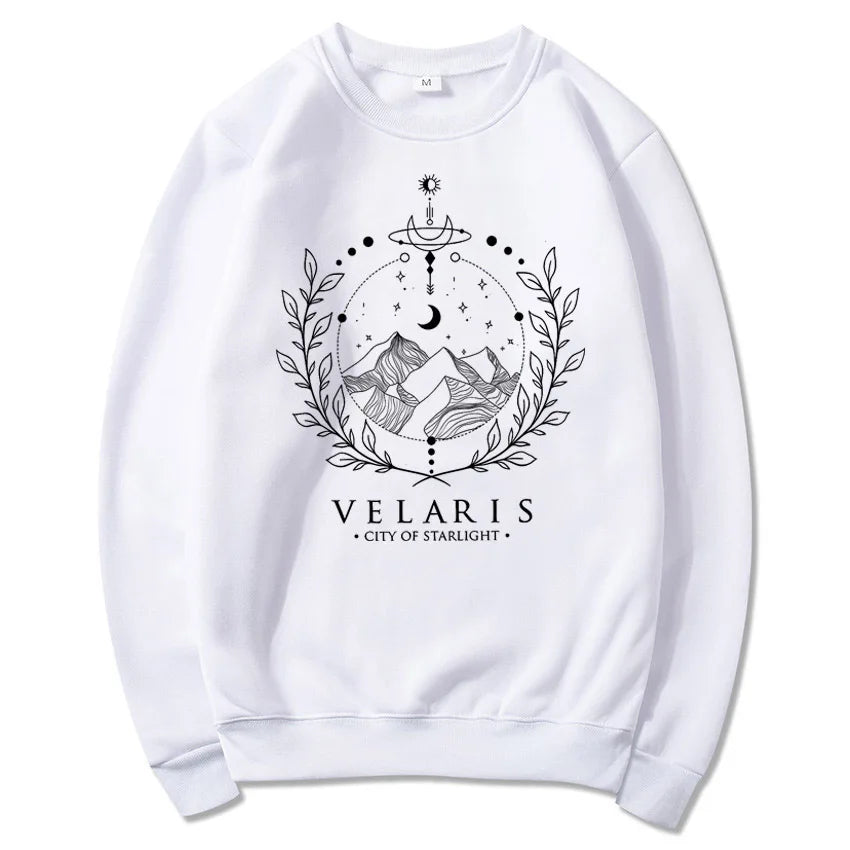 Velaris Sweatshirt a Court of Thorns and Roses Sarah J Maas Hoodie Night Court Sweater Velaris City of Starlight SJM Sweatshirts