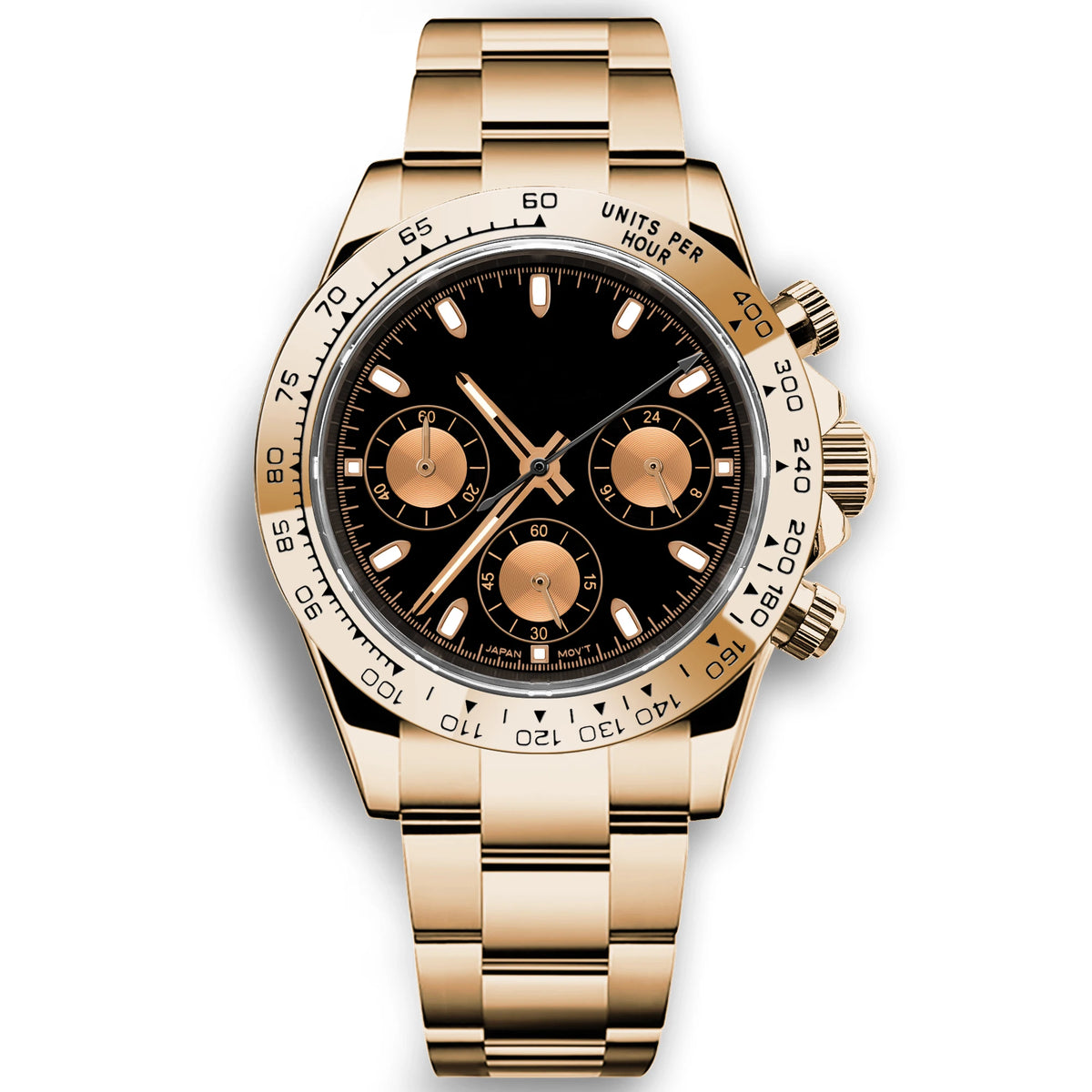 Custom Logo Quarts Watches VK63 Watch Gentleman Casual Fashion Luminous 5ATM Waterproof Chronograph Watches for Men High-Quality
