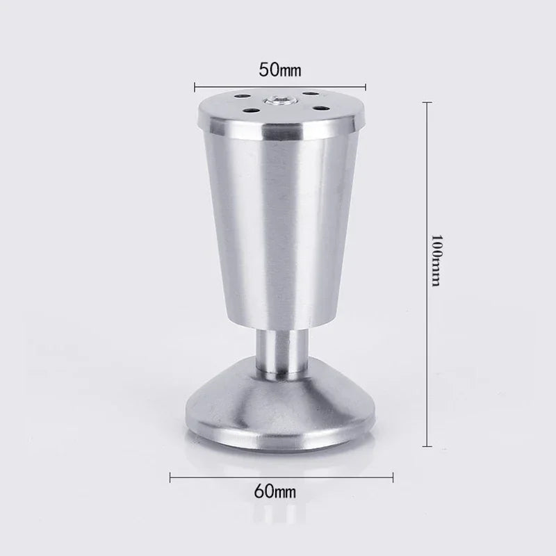 Adjustable Stainless Steel Furniture Legs 8-15cm for Cabinets and Sofas
