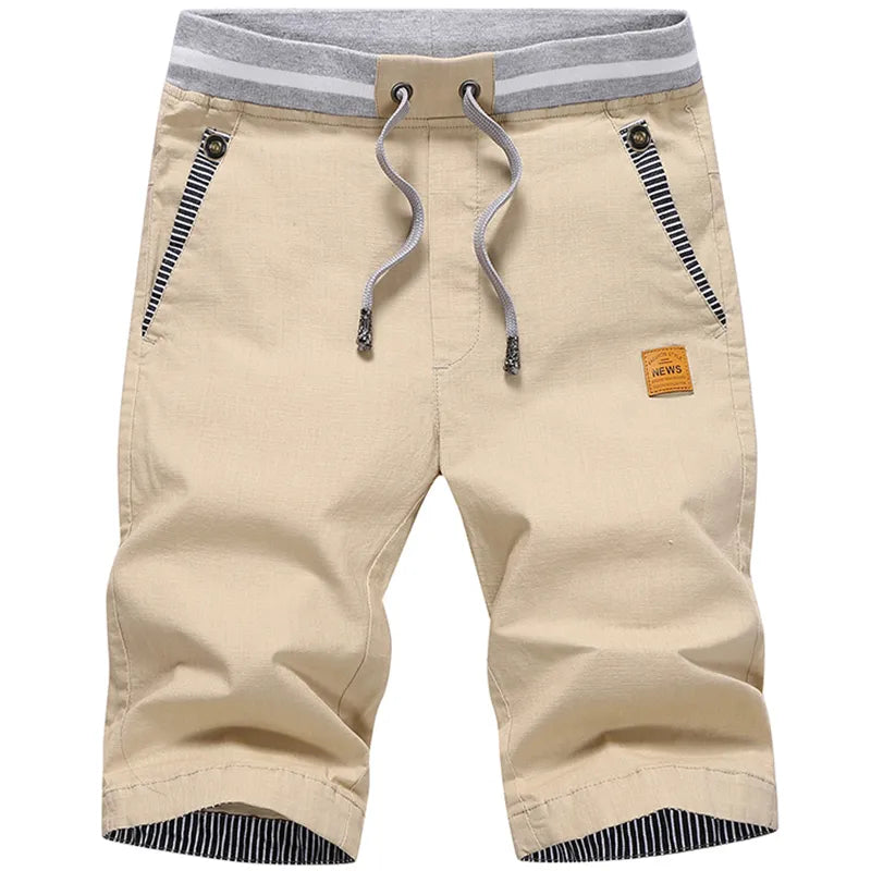 Linneshorts för män, nyaste somriga vardagsshorts för män, modebomullsshorts, korta bermudashorts för stranden, plus size 4XL, joggingbyxor för män, heta nyheter