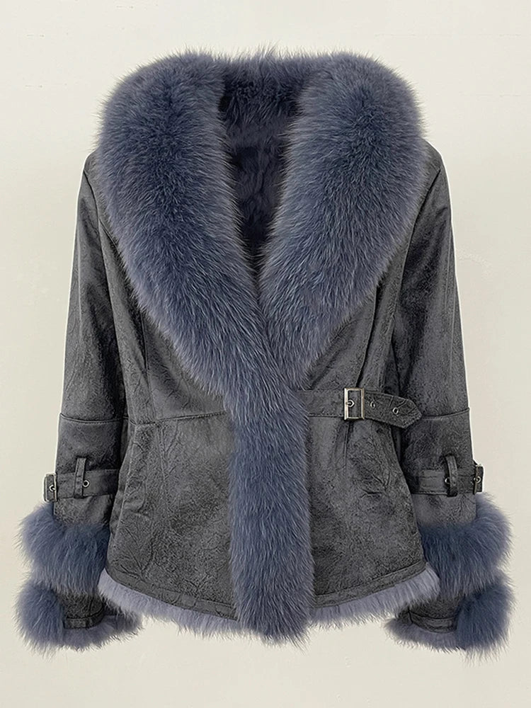 Veste d'hiver pour femme OFTBUY, nouveau modèle en véritable raton laveur