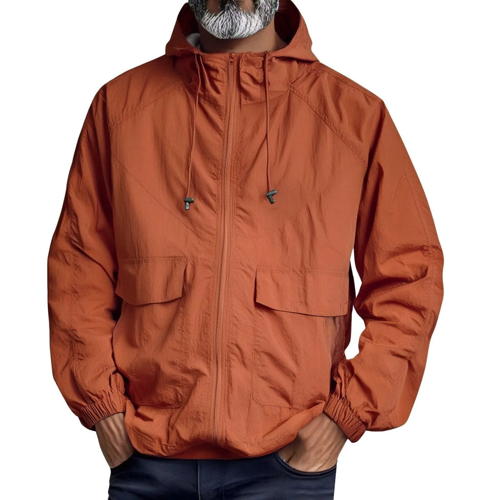 Lightweight Unisex Waterproof Windbreaker Jacket with Hood UPF 50+