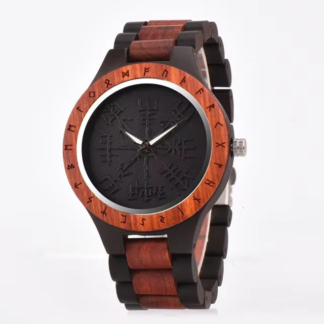 BOBO BIRD Wooden Watch Men Watches Luxury Retro Ebony Wristwatch Timepiece Compass Clock Customize Great Gift Box Reloj Hombre