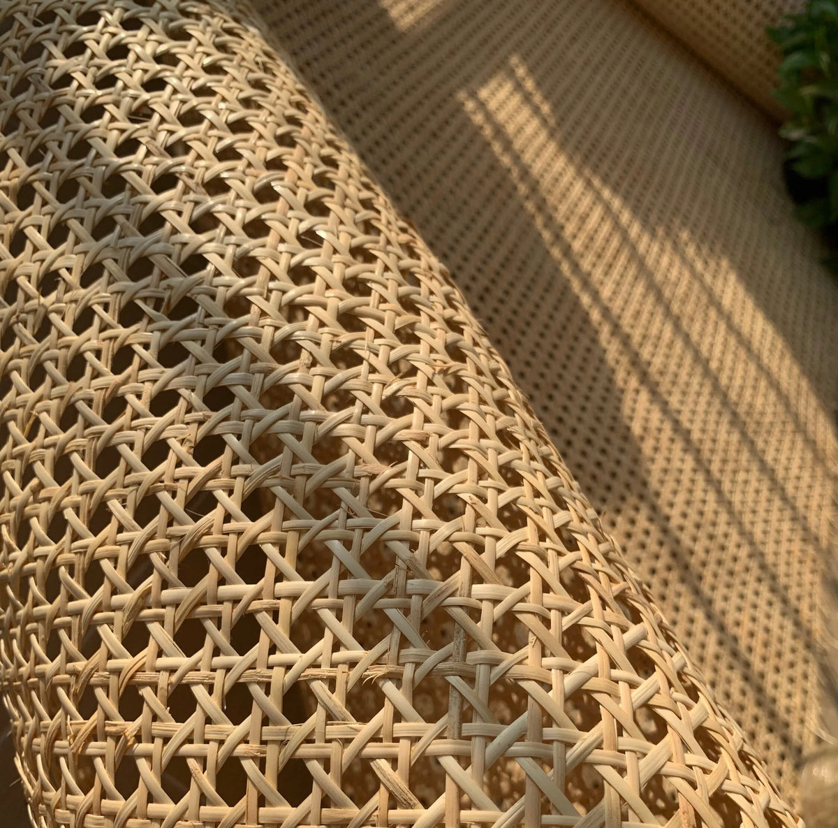 Natural Rattan Cane Webbing Roll 35/40/45/50cm Width Large Size Rattan Roll, Caning Material Rattan Fabric for Caning Projects