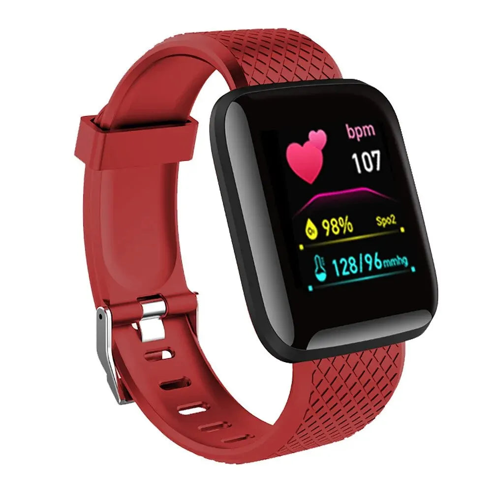 Novedad 2024 Smartwatch multifunción para niños, hombres y mujeres, recordatorio de mensajes, control de música, deporte, pasos, calorías, reloj inteligente 116, despertador