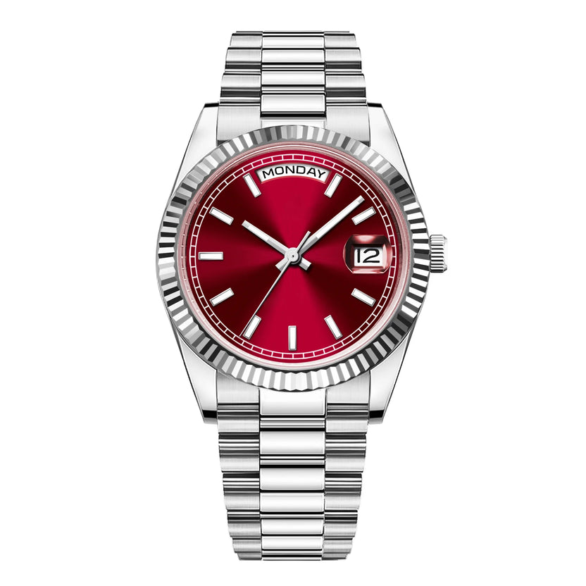 Męski zegarek mechaniczny 36/39 mm z nowym czarnym cyferblatem, luksusowy, mechanizm NH36/St1644, szkło szafirowe, wodoszczelność 10 BAR