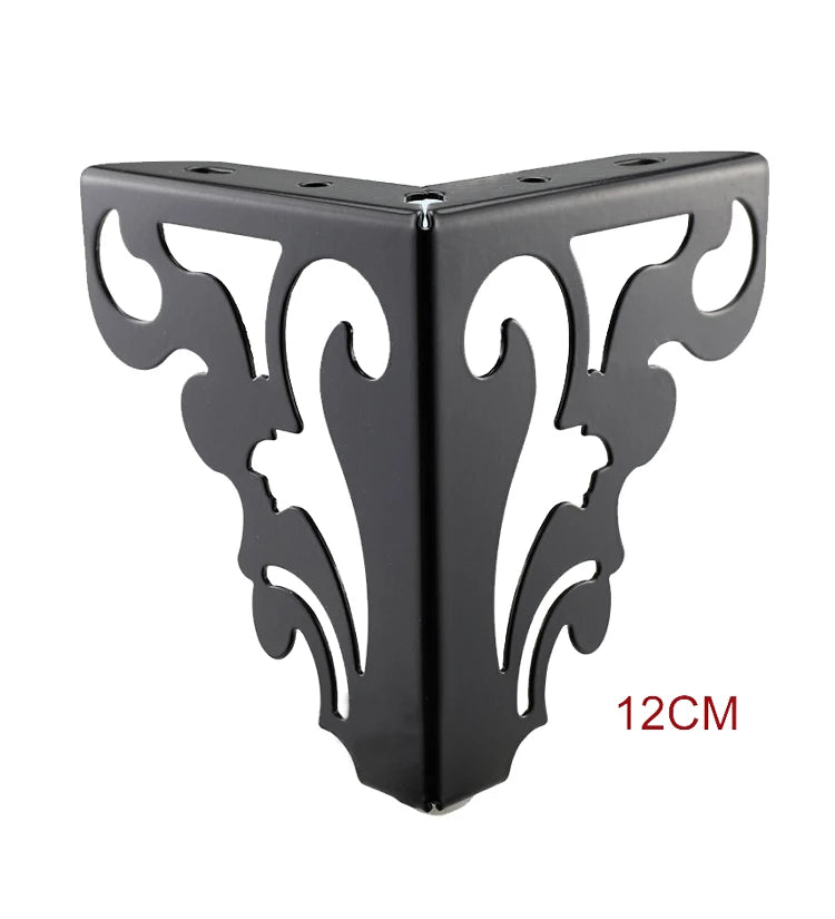 4Pcs/Set Metal Polished Sofa Chair Legs 15/12cm Modern Hollow Patten Table Cabinet Bed Feet Furniture Accessories