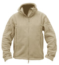 TACVASEN Winter Hooded Fleece Jackets Mens Zipper Pockets Camping Work Jacket Thermal Autumn Outerwear Outdoor Hiking Warm Coat
