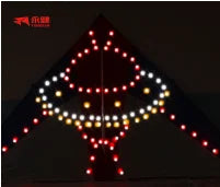 Factory Directly Provide Customize Pattern Kites with Led Lights Big Delta Kites for Adults