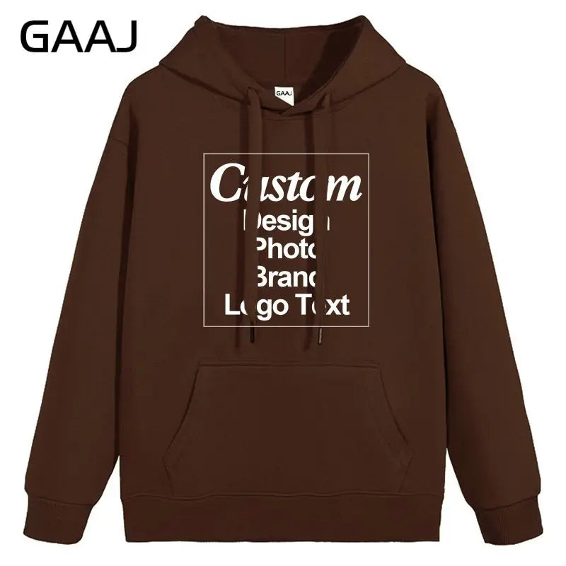 High Quality Custom Hoodie Cotton Sweatshirt Print Embroidery Brand Logo Text Photo Design Men Women Famliy Team Clothing 300g