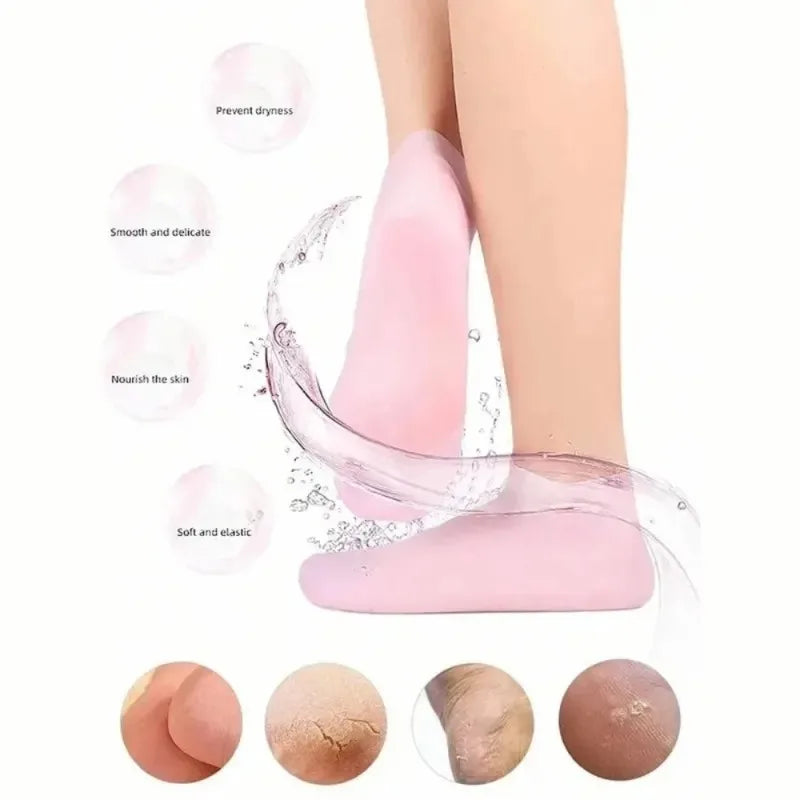 Moisturizing Silicone Foot Socks for Dry And Cracked Feet Women's Comfortable Moisturizing Socks Featuring Deep Moisture Therapy