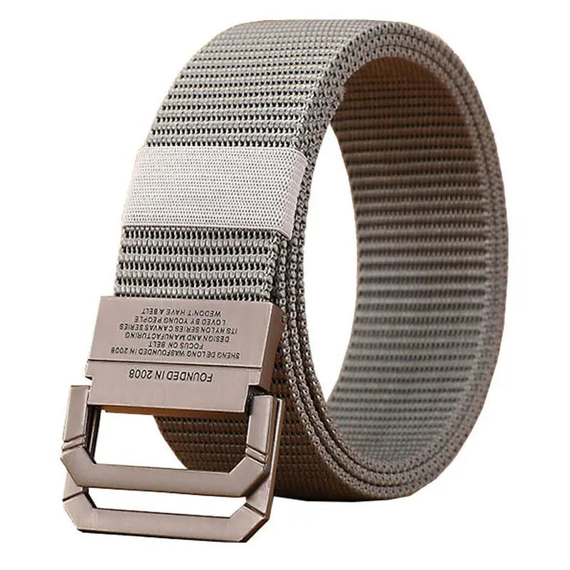 Men Belt Nylon Webbing Fabric Tactical Army Canvas Casual Fashion Luxury Designer Jeans Belt for Men Military Sports Strap HB009