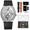 HANNAH MARTIN Women & Men Watch 40mm Timing Sub Dial Couple Luxury Brand Quartz Movement Black Gift Box Wristwatch 1Set Relogio