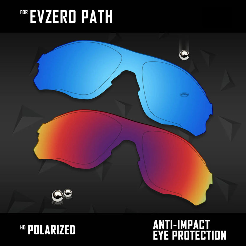 OOWLIT Polariserade utbyteslinser för Oakley EVZero Path OO9308 solglasögon - Flerfärgade