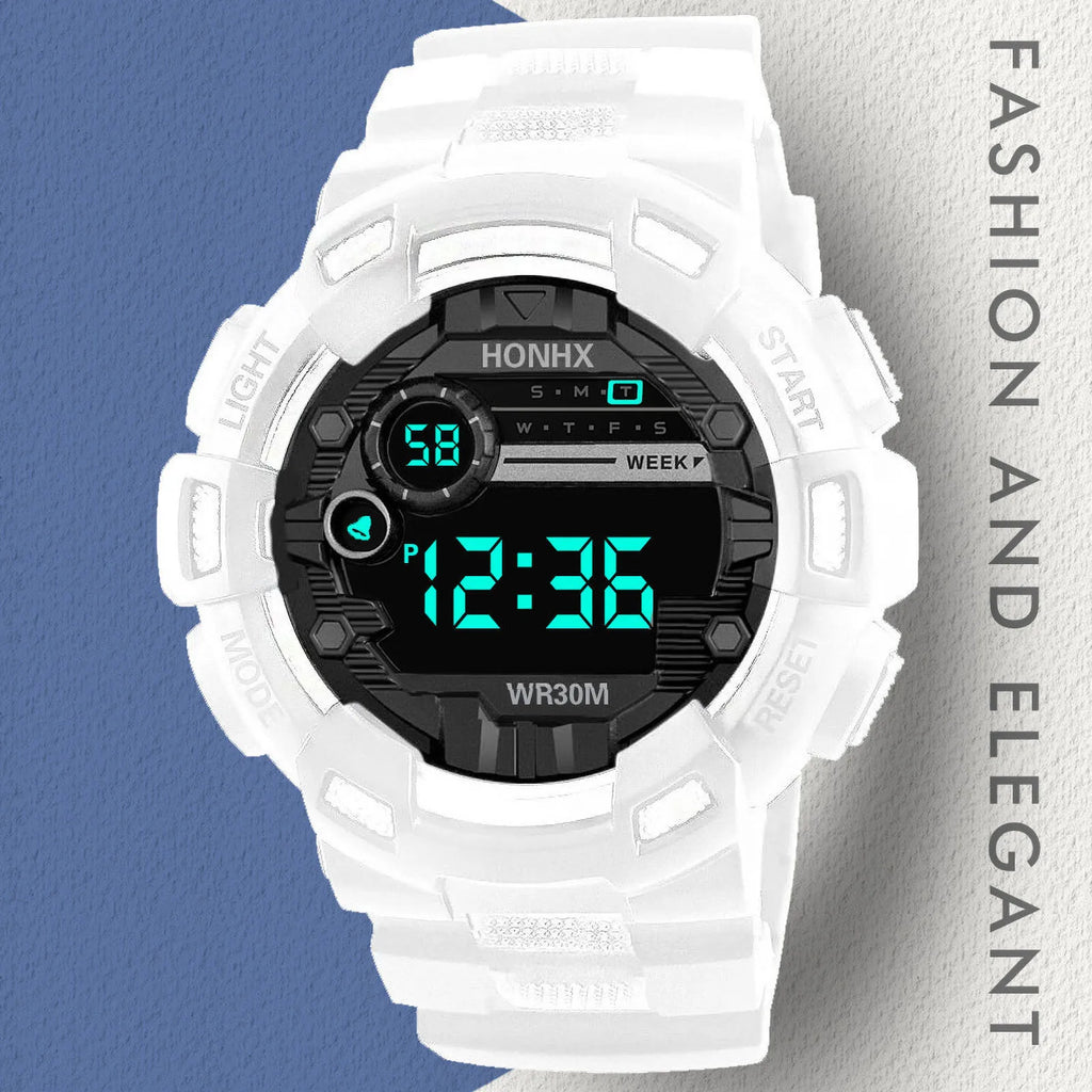 Reloj digital para niños, resistente al agua, reloj electrónico multifuncional con luz para niños, reloj deportivo de pulsera para niños