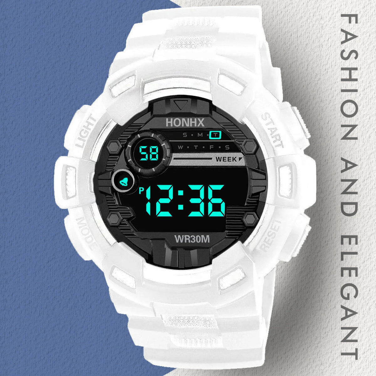 Reloj digital para niños, resistente al agua, reloj electrónico multifuncional con luz para niños, reloj deportivo de pulsera para niños