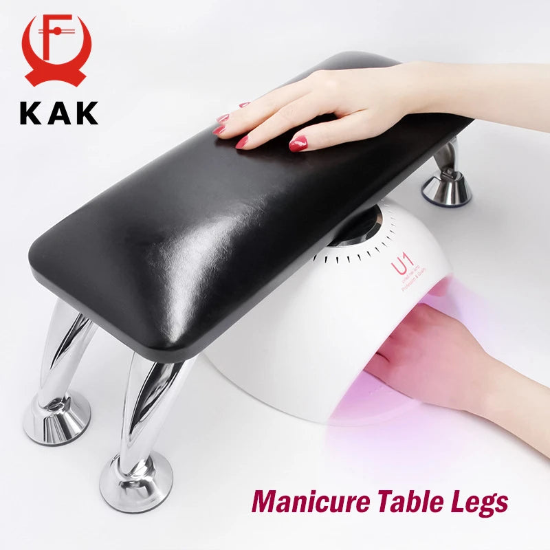 KAK 4pcs Bright Chrome Furniture Leg Metal Table Feet Sofa Bed Legs Replacement Manicure Pillow Feet Furniture Hardware