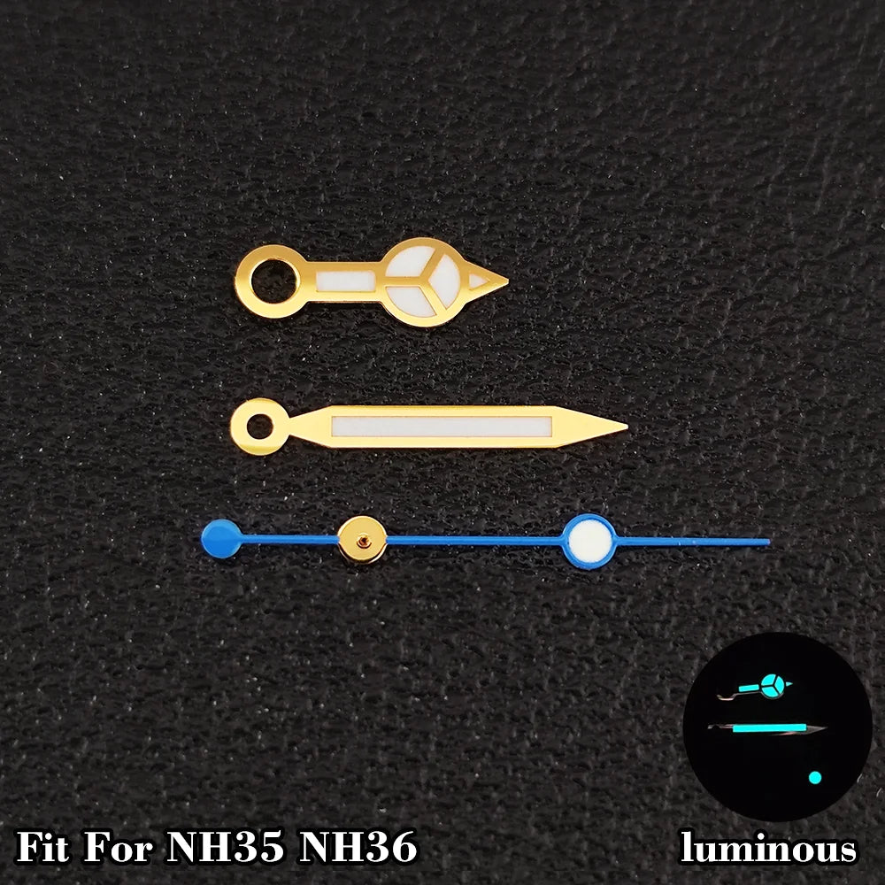 28.5MM NH35 Dials Fit NH35 Movement Dial NH35 BGW9 Blue Luminous Dial NH34 GMT Dial NH35 Enamel Black Dial Fit NH35 Hand Parts