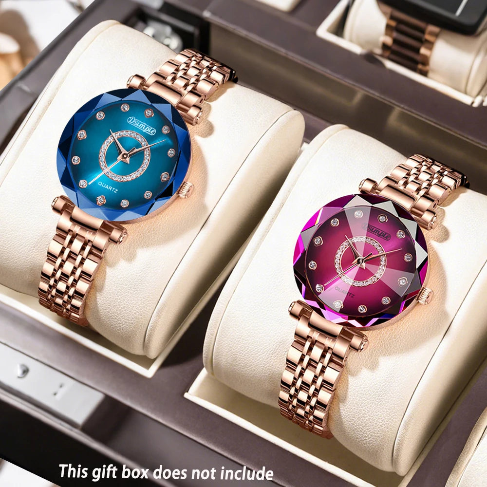2pcs Luxury Elegant Women's Watch Set, Quartz Movement Casual Watch | Party Dress Wristwatch | Gorgeous | Fashion Accessories