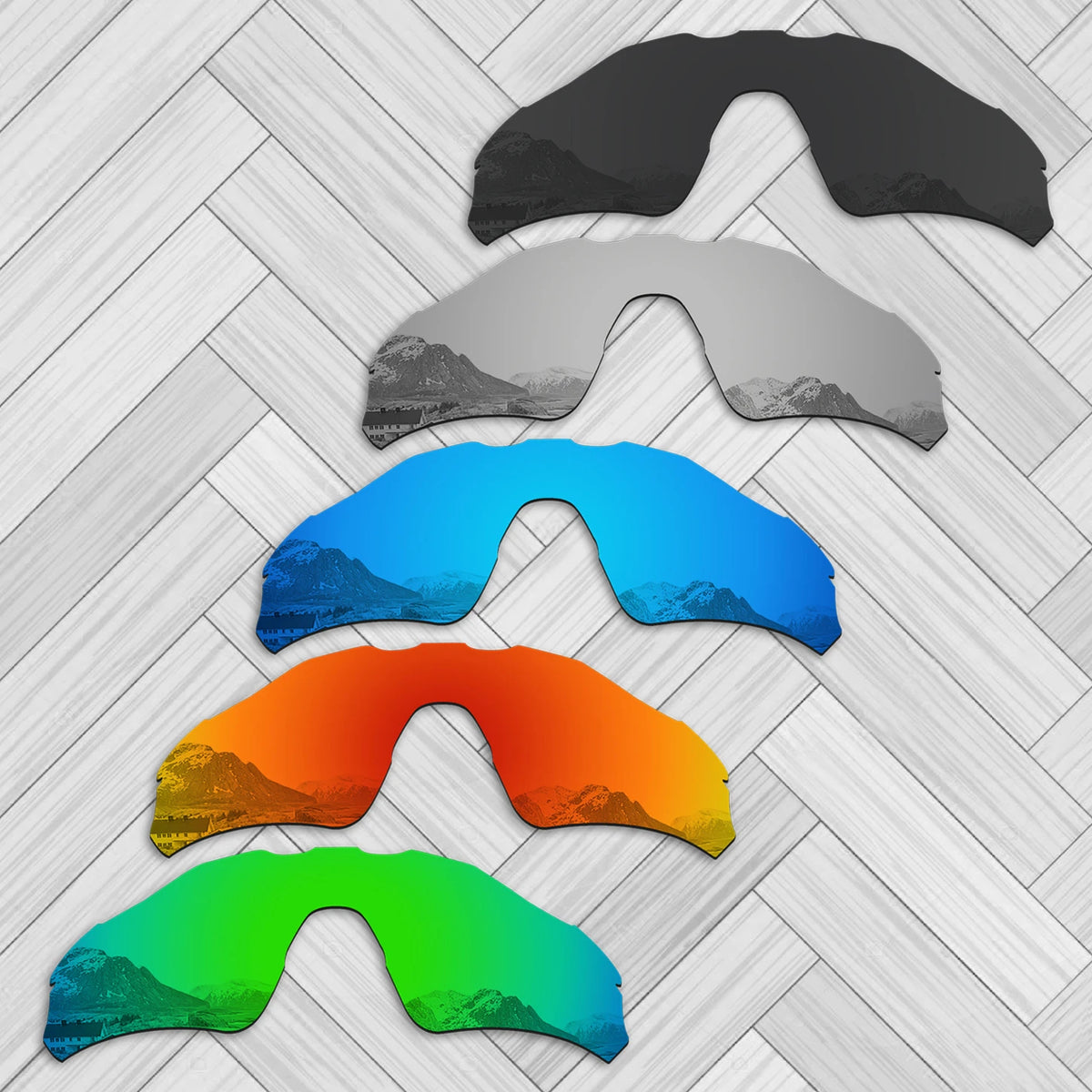 E.O.S. 20+ Optionen Ersatzgläser für Oakley Radar EV Path AF (Asian Fit) OO9275 Sonnenbrille